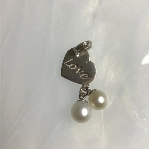 Vantel Pearls “Love Me 2 Times” Charm Pendant - Picture 2 of 3